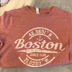 Pink Boston T shirt
